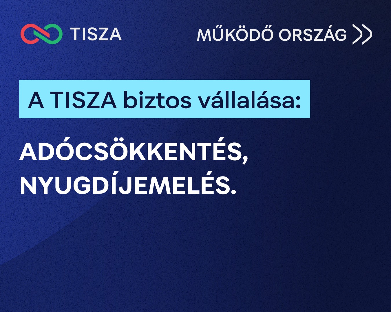 Nyugdíjemelés Tisza Párt programja