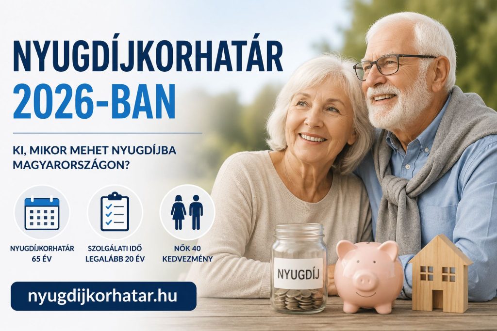 Nyugdíjkorhatár 2026-ban: ki, mikor mehet nyugdíjba Magyarországon?