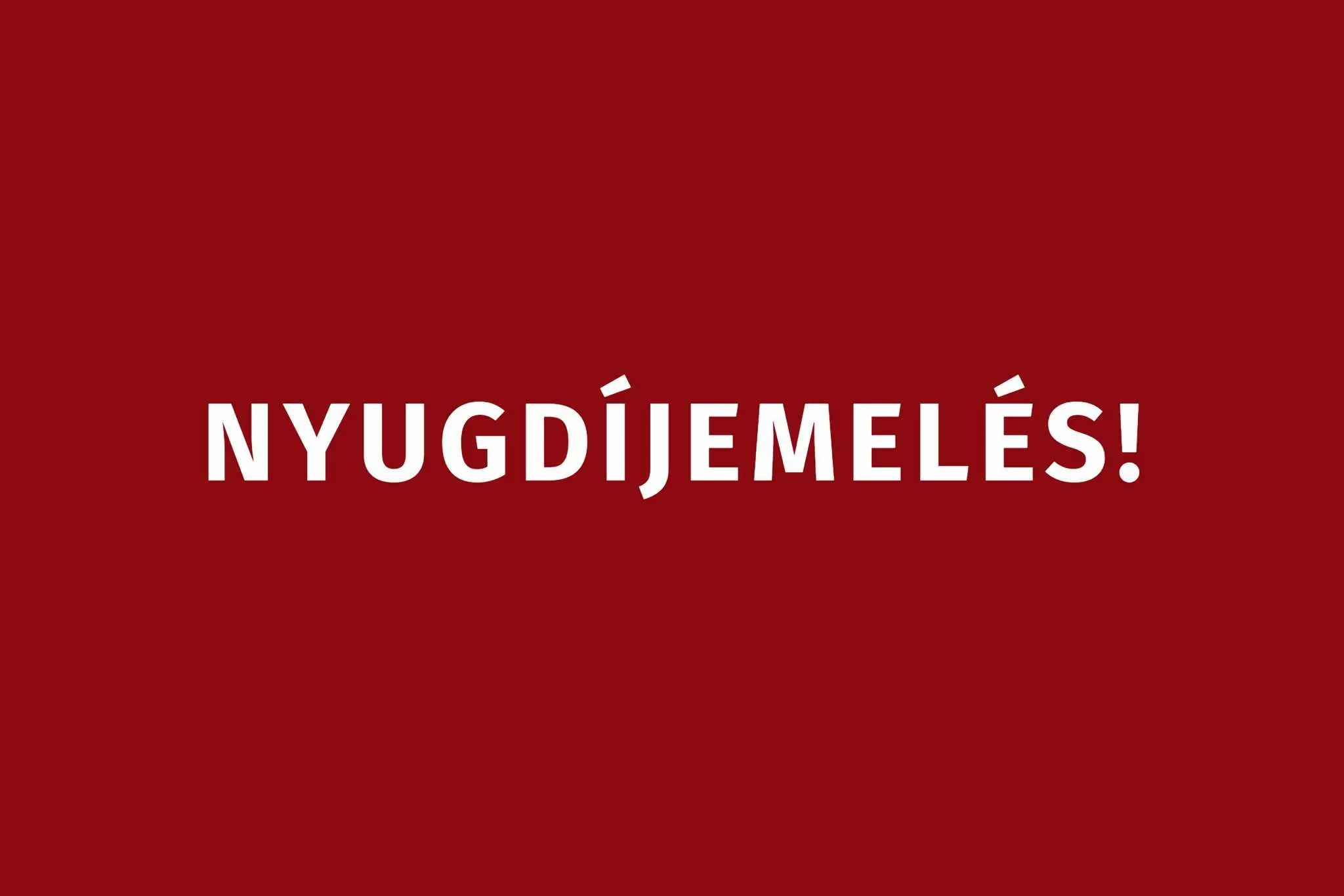 Nyugdíjemelés 2027